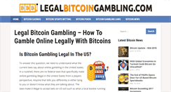 Desktop Screenshot of legalbitcoingambling.com