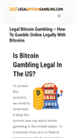 Mobile Screenshot of legalbitcoingambling.com